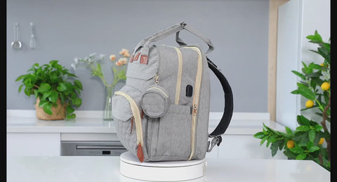 Octiify Diaper Bag Backpack with Changing Station